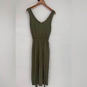 GAP Olive Green Sleeveless Jumpsuit